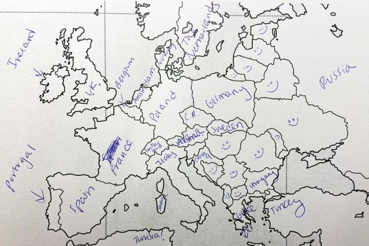 Hány európai országot ismer egy átlag amerikai? Itt láthatjuk pontosan!